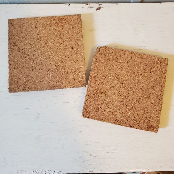 Portuguese Cork and Porcelain Trivets Hot Plate Tiles - Picture 5 of 6